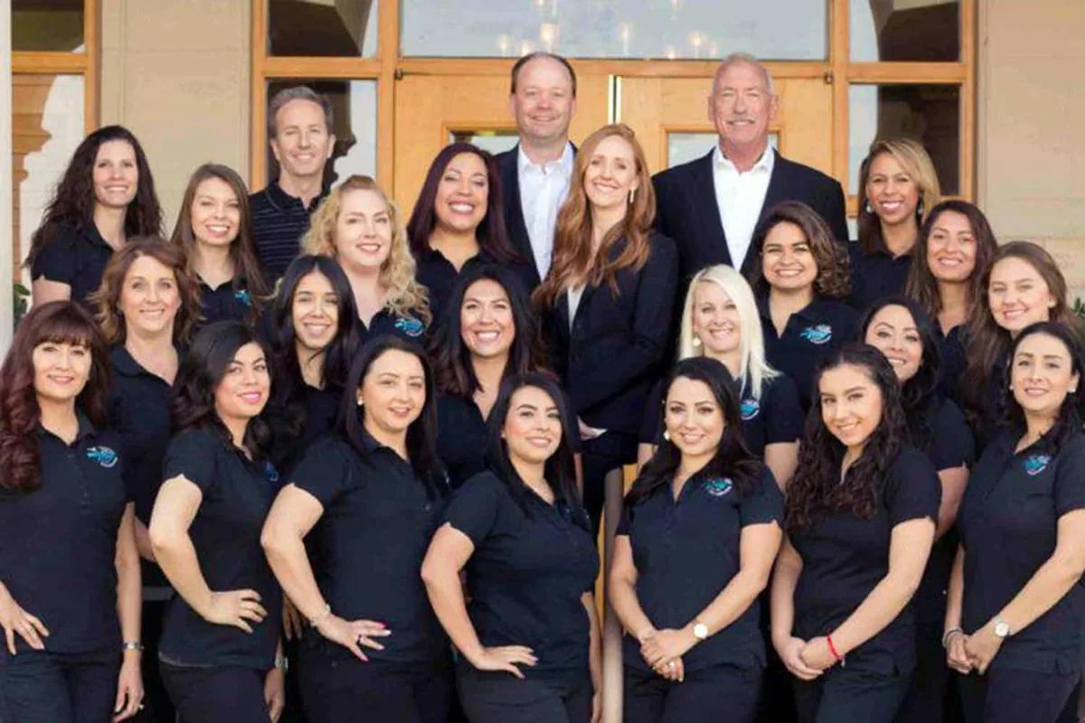 The Dr. JAW team together at the office